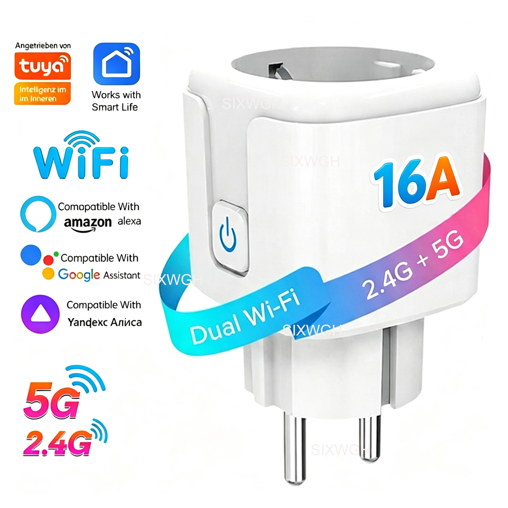 Tuya WiFi Dual-Band 2.4G&5G 16 - Timer Dual Outlet review and price