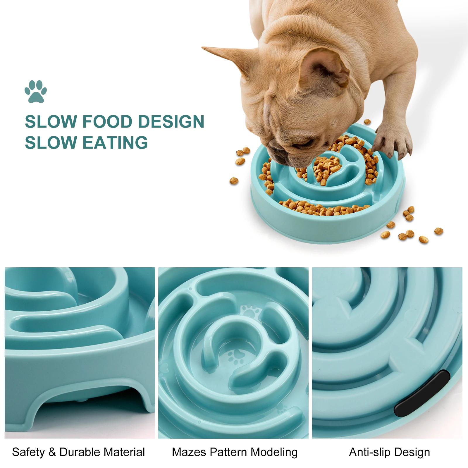 Pet Dog Slow Feeder Bowl Fun N - Royal Canin Food Medium review and price